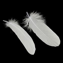 Goose Feather Costume Accessories, Dyed, White, 160~215x36~47mm(FIND-Q044-12)