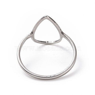 Non-Tarnish 201 Stainless Steel Teardrop Finger Ring(RJEW-J051-15P)-3