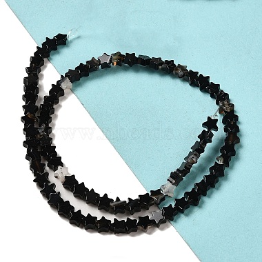 Natural Black Agate Beads Strands(G-G085-B42-01)-2