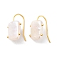 Pendientes colgantes de perlas naturales rectangulares para mujer(EJEW-E303-09G)-1