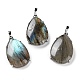 Natural Labradorite Pendants(G-U002-01P-A)-1