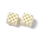 Handmade Opaque Plastic Woven Beads(KY-P015-06E)-3