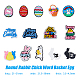 SUPERFINDINGS 56Pcs 14 Style Easter Theme PVC Plastic Cabochons(KY-FH0001-21)-2