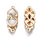 Brass Micro Pave Clear Cubic Zirconia Fishhook Clasps(KK-Q278-003-NF)-2