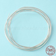 Dead Soft 925 Sterling Silver Wire, Round, Silver, (18 Gauge)1mm(STER-NH005-A)