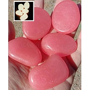 Resin Imitation Luminous Stone Display Decoration, Nuggest, Hot Pink, 45mm(PW-WG93589-03)