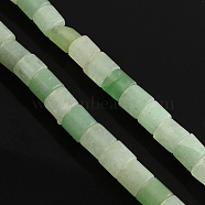 Natural Green Aventurine Stone Bead Strands, Column, 6x6mm, Hole: 1mm, about 66pcs/strand, 15.7 inch(X-G-R187-18)