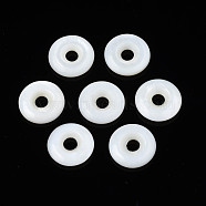 Natural Freshwater Shell Beads, Donut/Disc, Seashell Color, 12x2.5mm, Hole: 3mm(SHEL-N026-187B-01)