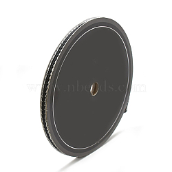 Braided Nylon Ribbons, Black, 1/4 inch(6mm), about 20yards/roll(18.288m/roll)(OCOR-N003-02D)
