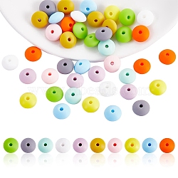 20Pcs 10 Colors Round Silicone Beads, DIY Nursing Necklaces and Bracelets Making, Chewing Pendants For Teethers, Mixed Color, 12mm, Hole: 2mm(JX320A-01)