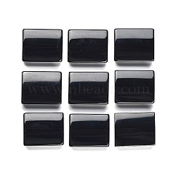 Natural Obsidian Multi-Strand Links, Curved Rectangle, 16.5~17x20x6.5~7mm, Hole: 1.2~1.4mm(G-F757-G03)