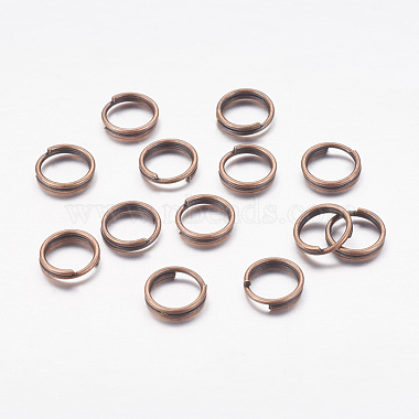 Red Copper Round Iron Split Rings
