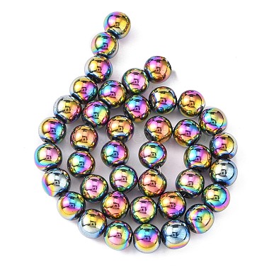 Non-magnetic Synthetic Hematite Beads Strands(X-G-S096-10mm-5)-3
