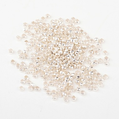 Perles à écraser en laiton de 2 mm pour la fabrication de bijoux artisanat bricolage(X-E002-S)-2