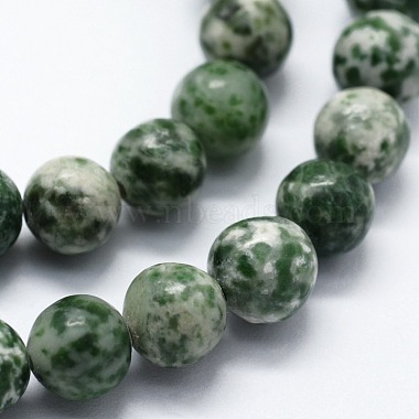 Chapelets de perles en jaspe à pois verts naturels(X-G-I199-30-10mm)-3