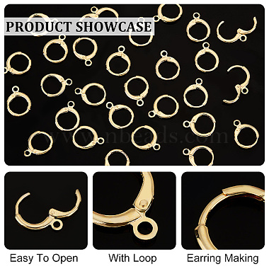 Elite 50Pcs Brass Leverback Earring Findings(KK-PH0005-27)-4