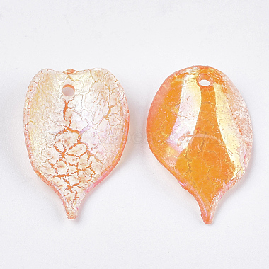 Orange Flower Acrylic Pendants