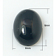 Natural Black Agate Cabochons(X-G-BA8x6x3)-1