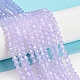 Cuisson des brins de perles de verre transparentes peintes(DGLA-F029-J4mm-07)-2