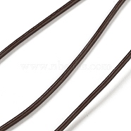 (Defective Closeout Sale: Leaterh Peeling) Cowhide Leather Cord, Leather Jewelry Cord, Jewelry DIY Making Material, Round, Dyed, Saddle Brown, 2mm(WL-XCP0001-17)