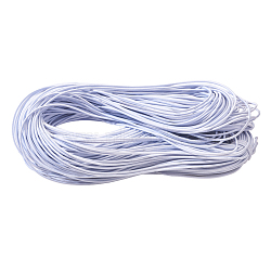 Round Elastic Cord, with Polyester Outside & Rubber Inside for Necklace Bracelet Beading Making, White, 2mm, about 87.48~98.42 yards(80~90m)/bundle(OCOR-WH0032-40B)