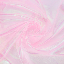 1PC Polyester Coloured Gauze, for DIY Bridal Veil Dress Short Skirt, Pink, 3000x1540x0.1mm(DIY-BC0012-76)