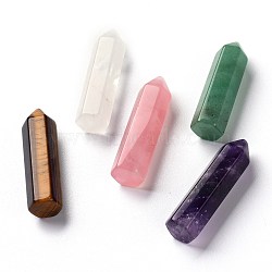 Pointed Natural Mixed Gemstone Home Display Decorations, Bullet, 56.2x14x14mm(G-H249-01)