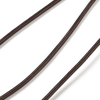 (Defective Closeout Sale: Leaterh Peeling) Cowhide Leather Cord, Leather Jewelry Cord, Jewelry DIY Making Material, Round, Dyed, Saddle Brown, 2mm