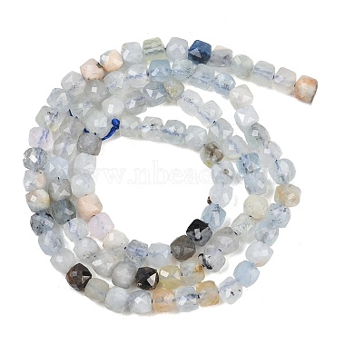 Natural Devil Blue Aquamarine Beads Strands(G-Z163-A01-4x4mm)-3