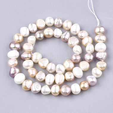 Natural Cultured Freshwater Pearl Beads Strands(PEAR-T003-10)-2