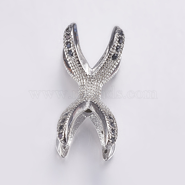 19mm Others Brass+Cubic Zirconia Beads