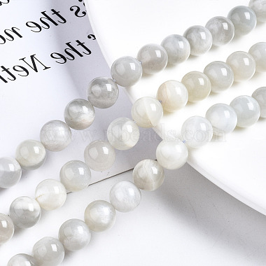 Natural White Moonstone Beads Strands(G-N328-51B-01)-3