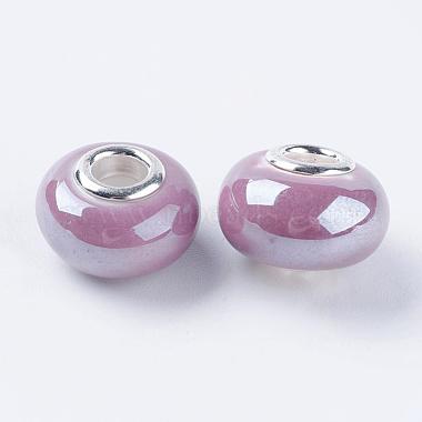 Handmade Porcelain Ceramic Spacer European Beads Fit Charm Bracelets(X-OPDL-G001-6)-2