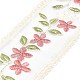 Gorgecraft 10 Yards Embroidery Polyester Lace Trim(OCOR-GF0001-80C)-1