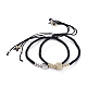 Heart Adjustable Brass Nylon Thread Braided Bracelets(BJEW-JB04986-02)-1