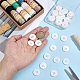 40Pcs 4-Hole Shell Buttons(BUTT-ME0001-23)-3