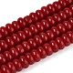Opaque Solid Color Glass Beads Strands(GLAA-ZX008-6mm-18O)-1