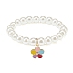 12 pièces 12 style abs plastique perle ronde perlée bracelets extensibles ensemble(BJEW-JB08961)-3