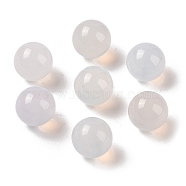 Natural White Agate No Hole Sphere Beads, Round, 10mm(G-K353-04A-18)