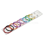 Aluminium Open Jump Rings, Round Ring, Mixed Color, 61x5mm, Inner Diameter: 51mm(ALUM-A005-01B)