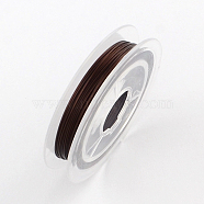 Tiger Tail Wire, Nylon-coated Stainless Steel, Coconut Brown, 0.38mm, about 32.8 Feet(10m)/roll(TWIR-S001-0.38mm-02-1)