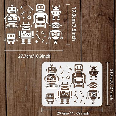 Plastic Reusable Drawing Painting Stencils Templates(DIY-WH0202-367)-2