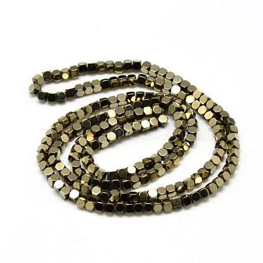 Electroplate Non-magnetic Synthetic Hematite Beads Strands(G-Q486-61A)-2