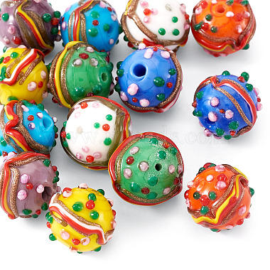 14 St&uuml;ck 7 Farben handgefertigte Lampwork-Perlen(LAMP-TA0002-42)-3