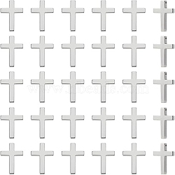 AHADERMAKER 30Pcs Non-magnetic Synthetic Hematite Pendants, Cross Charms, 23x35x4mm(G-GA0001-72)