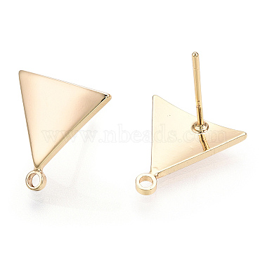 Brass Stud Earring Findings(X-KK-T029-09G)-2