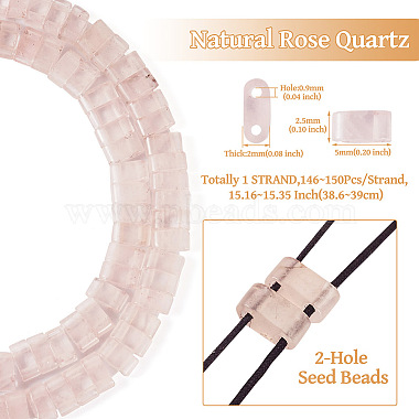 Natural Rose Quartz Multi Strand Links(G-TAC0005-04B)-6