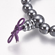 Non-magnetic Synthetic Hematite Stretch Bracelets(BJEW-K183-01)-3