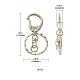 10Pcs Alloy Keychain Clasp Findings(PALLOY-YW026-02)-4