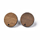 Accessoires de boucles d'oreilles en bois de noyer(X-MAK-N032-043)-2